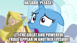 Size: 888x499 | Tagged: safe, edit, edited screencap, screencap, character:trixie, species:pony, species:unicorn, episode:all bottled up, g4, my little pony: friendship is magic, background pony strikes again, critical research failure, female, it happened, mare, meme, solo