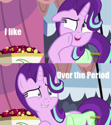 Size: 1256x1406 | Tagged: safe, edit, edited screencap, screencap, character:starlight glimmer, species:pony, episode:rock solid friendship, g4, my little pony: friendship is magic, dance dance revolution, exploitable meme, female, meme, obligatory pony, solo, song reference, starlight's confessions