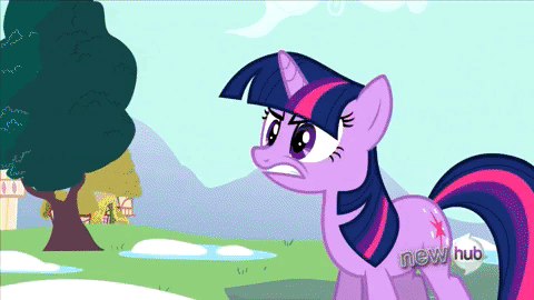 Size: 480x270 | Tagged: safe, edit, edited screencap, screencap, character:trixie, character:twilight sparkle, species:pony, species:unicorn, episode:lesson zero, episode:magic duel, g4, my little pony: friendship is magic, alicorn amulet, alternate ending, angry, animated, avada kedavra, bad end, blast, cape, clothing, death, death ray, explosion, female, gif, magic, magic beam, magic blast, mare, murder, pew pew, rainbow nuke, tree, trixie gets what's coming to her, violence