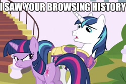 Size: 810x542 | Tagged: safe, edit, edited screencap, screencap, character:shining armor, character:twilight sparkle, species:pony, episode:a canterlot wedding, g4, my little pony: friendship is magic, angry, caption, female, mare, plot, royal wedding