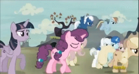 Size: 480x255 | Tagged: safe, edit, screencap, character:applejack, character:double diamond, character:fluttershy, character:night glider, character:party favor, character:pinkie pie, character:rainbow dash, character:rarity, character:sugar belle, character:twilight sparkle, character:twilight sparkle (alicorn), species:alicorn, species:pony, episode:the cutie map, g4, my little pony: friendship is magic, animated, arrow, arrowverse, crossover, cw, dc comics, equal cutie mark, gif, green arrow, nanites, oh come on, oliver queen, ray palmer, stephen amell, the flash