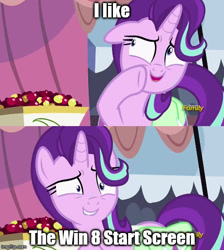 Size: 500x559 | Tagged: safe, edit, screencap, character:starlight glimmer, species:pony, species:unicorn, episode:rock solid friendship, g4, my little pony: friendship is magic, exploitable meme, female, meme, solo, starlight's confessions