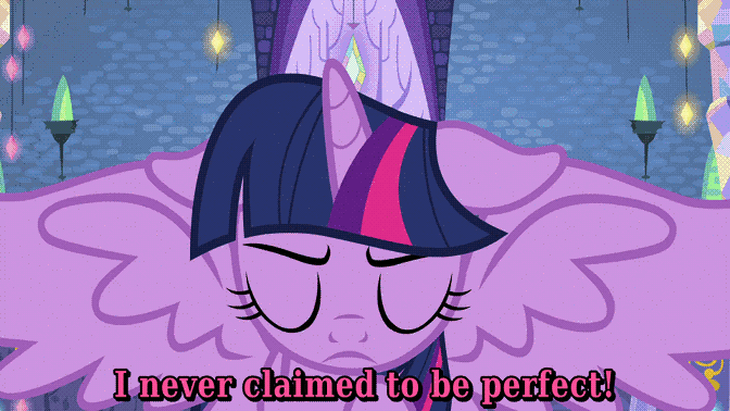 Size: 672x378 | Tagged: safe, edit, screencap, character:amethyst star, character:applejack, character:fluttershy, character:pinkie pie, character:rainbow dash, character:rarity, character:sparkler, character:twilight sparkle, character:twilight sparkle (alicorn), species:alicorn, species:pony, episode:fame and misfortune, g4, my little pony: friendship is magic, animated, background pony, caption, flawless, friendship journal, gif, lyrics, mane six, singing, song reference, text, twilight's castle