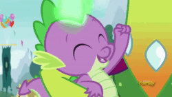 Size: 1280x720 | Tagged: safe, edit, screencap, character:spike, character:thorax, species:changeling, species:dragon, species:reformed changeling, episode:triple threat, g4, my little pony: friendship is magic, animated, guardians of the galaxy, guardians of the galaxy vol. 2, i'm mary poppins y'all, marvel, mary poppins, sound, webm, yondu
