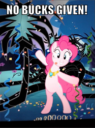 Size: 409x546 | Tagged: safe, edit, edited screencap, screencap, character:pinkie pie, species:earth pony, species:pony, episode:princess twilight sparkle, g4, my little pony: friendship is magic, season 4, bipedal, black vine, cropped, element of laughter, female, mare, poison vine, solo, spread hooves, vulgar