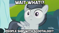 Size: 1024x573 | Tagged: safe, edit, edited screencap, screencap, character:rumble, species:pegasus, species:pony, episode:marks and recreation, g4, my little pony: friendship is magic, colt, discovery family logo, image macro, male, meme, solo