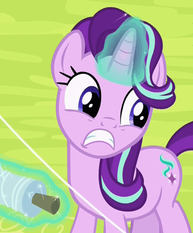 Size: 392x473 | Tagged: safe, edit, edited screencap, screencap, character:starlight glimmer, species:pony, species:unicorn, episode:rock solid friendship, g4, my little pony: friendship is magic, animated, female, gif, inverted mouth, kite, kite flying, loop, magic, solo, that pony sure does love kites
