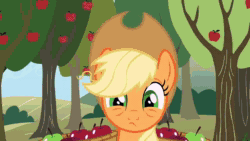 Size: 640x360 | Tagged: safe, edit, edited screencap, screencap, character:apple bloom, character:applejack, character:bon bon, character:daisy, character:fluttershy, character:horte cuisine, character:pinkie pie, character:rainbow dash, character:rarity, character:spike, character:sweetie drops, character:twilight sparkle, species:dragon, season 1, animated, apple, apple tree, food, hiccup, horse noises, mane seven, mane six, my real ponies, so awesome, sound, tree, webm, youtube link