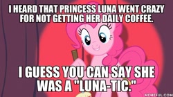 Size: 600x337 | Tagged: safe, edit, edited screencap, screencap, character:pinkie pie, episode:baby cakes, g4, my little pony: friendship is magic, image macro, meme