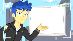 Size: 1920x1080 | Tagged: safe, edit, edited screencap, screencap, character:flash sentry, episode:best trends forever, g4, my little pony: equestria girls, my little pony:equestria girls, haircut, male, meme, solo, template