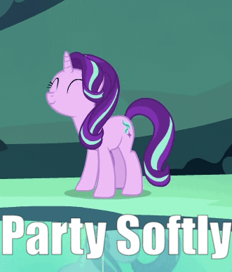 Size: 331x389 | Tagged: safe, edit, edited screencap, screencap, character:starlight glimmer, species:pony, species:unicorn, episode:uncommon bond, g4, my little pony: friendship is magic, animated, cave, cave pool, cute, eyes closed, female, gif, glimmerbetes, headbob, mare, meme, mirror pool, nodding, party soft, smiling, solo