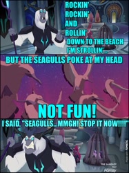 Size: 604x807 | Tagged: safe, edit, edited screencap, screencap, character:storm king, character:tempest shadow, character:twilight sparkle, character:twilight sparkle (alicorn), species:alicorn, species:pony, species:seagull, my little pony: the movie (2017), bad lip reading, crossover, dialogue, fantasia, fantasia 2000, image macro, meme, song reference, star wars