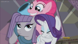 Size: 1920x1080 | Tagged: safe, edit, edited screencap, screencap, character:maud pie, character:pinkie pie, character:rarity, character:street rat, episode:the gift of the maud pie, g4, my little pony: friendship is magic, animated, explosion, id4, independence day (movie), manehattan, party cannon, sound, statue of liberty, terminator, terminator 2, webm, youtube link, youtube poop