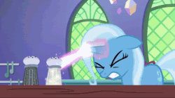 Size: 1920x1080 | Tagged: safe, edit, edited screencap, screencap, character:starlight glimmer, character:trixie, species:pony, episode:all bottled up, g4, my little pony: friendship is magic, animated, cup, sound, sparta remix, teacup, that pony sure does love teacups, webm, youtube link