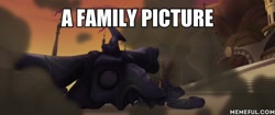 Size: 600x251 | Tagged: safe, edit, edited screencap, screencap, character:storm king, my little pony: the movie (2017), a family picture, caption, death, decapitated, image macro, male, meme, memeful.com, nostalgia critic, petrification, severed head, shattered, you know for kids