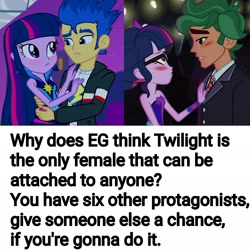 Size: 2048x2048 | Tagged: safe, edit, edited screencap, screencap, character:flash sentry, character:timber spruce, character:twilight sparkle, character:twilight sparkle (scitwi), species:eqg human, ship:flashlight, ship:timbertwi, equestria girls:legend of everfree, equestria girls:rainbow rocks, g4, my little pony: equestria girls, my little pony:equestria girls, female, male, shipping, straight