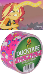 Size: 500x874 | Tagged: safe, edit, edited screencap, screencap, character:sunset shimmer, equestria girls:forgotten friendship, g4, my little pony: equestria girls, my little pony:equestria girls, duct tape, memory ribbon, spoiler