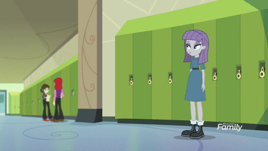Size: 540x304 | Tagged: safe, edit, edited screencap, screencap, character:maud pie, character:sunset shimmer, character:trixie, equestria girls:forgotten friendship, g4, my little pony: equestria girls, my little pony:equestria girls, animated, reversed, talking