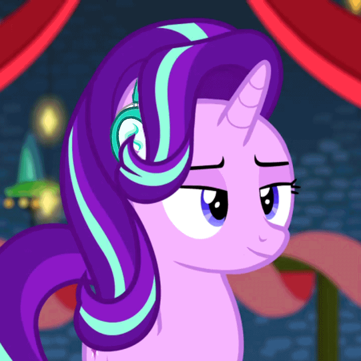 Size: 720x720 | Tagged: safe, edit, edited screencap, screencap, character:starlight glimmer, episode:a hearth's warming tail, g4, my little pony: friendship is magic, animated, cropped, female, headphones, party soft, solo, starlight jammer