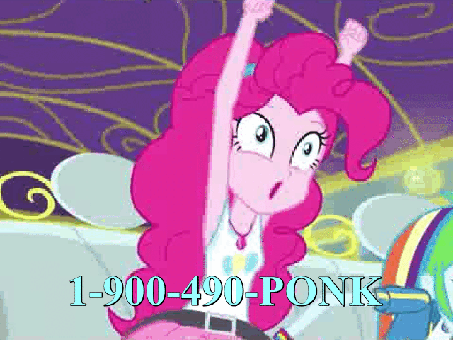 Size: 640x480 | Tagged: safe, edit, edited screencap, screencap, character:pinkie pie, character:rainbow dash, episode:road trippin', g4, my little pony: equestria girls, my little pony:equestria girls, animated, cropped, faec, freddie freaker, geode of sugar bombs, gif, magical geodes, meme, phone number, pinkie being pinkie, vibrating, wat