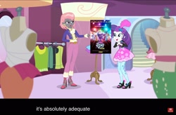 Size: 2048x1345 | Tagged: safe, edit, edited screencap, screencap, character:prim hemline, character:rarity, episode:display of affection, g4, my little pony: equestria girls, my little pony: the movie (2017), my little pony:equestria girls, meme, opinion