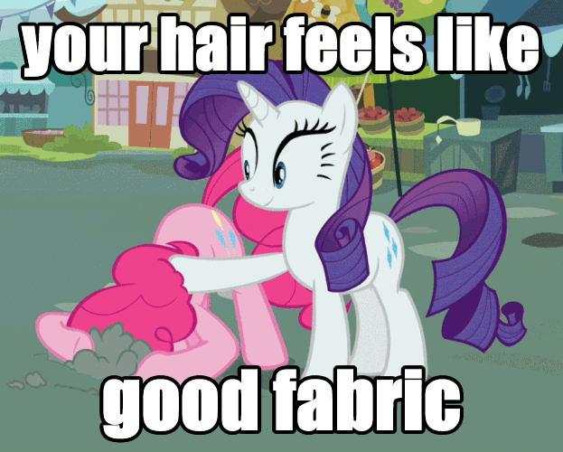 Size: 623x500 | Tagged: safe, edit, edited screencap, screencap, character:pinkie pie, character:rarity, species:earth pony, species:pony, species:unicorn, episode:putting your hoof down, g4, my little pony: friendship is magic, animated, duo, duo female, female, gif, image macro, mare