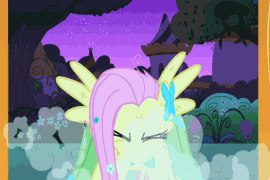 Size: 270x180 | Tagged: safe, edit, edited screencap, screencap, character:fluttershy, character:prince blueblood, character:rarity, species:pegasus, species:pony, species:unicorn, episode:the best night ever, g4, my little pony: friendship is magic, angry, animated, clothing, dress, female, flutterrage, gala dress, gif, mare, rage, stomping