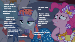 Size: 1919x1074 | Tagged: safe, edit, edited screencap, screencap, character:maud pie, character:pinkie pie, episode:make new friends but keep discord, g4, my little pony: friendship is magic, i wish i was at home, party