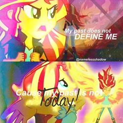 Size: 640x640 | Tagged: safe, edit, edited screencap, screencap, character:sunset satan, character:sunset shimmer, episode:my past is not today, equestria girls:rainbow rocks, g4, my little pony: equestria girls, my little pony:equestria girls, demon, sunset satan