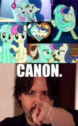 Size: 1599x2561 | Tagged: safe, edit, edited screencap, screencap, character:bon bon, character:lyra heartstrings, character:sweetie drops, species:human, species:owl, species:pony, ship:lyrabon, episode:all's fair in love & friendship games, episode:do princesses dream of magic sheep?, episode:grannies gone wild, episode:slice of life, equestria girls:friendship games, equestria girls:rainbow rocks, g4, my little pony: equestria girls, my little pony: friendship is magic, my little pony:equestria girls, adorabon, bedroom eyes, best friends, bon owl, canon, caption, catdog, cheek squish, conjoined, cute, do ships need sails, female, friends with benefits, friendship, friendshipping, fusion, grin, happy, heart, hilarious in hindsight, holding hooves, hug, image macro, implied lesbian, implied shipping, irl, irl human, just friends, larson you magnificent bastard, laughing, lesbian, lidded eyes, looking at each other, looking at you, lyrabetes, lyrabird, lyrabon (fusion), m.a. larson, meme, nuzzling, out of context, peacock, photo, pushmi-pullyu, rope, shipping, shipping fuel, sitting, smiling, squishy cheeks, together forever, truth, we have become one