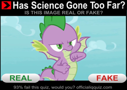 Size: 1921x1377 | Tagged: safe, edit, edited screencap, screencap, character:spike, episode:molt down, g4, my little pony: friendship is magic, cropped, exploitable meme, has science gone too far?, male, meme, not a leak, promo, real, real or fake, solo, winged spike, wings