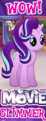 Size: 181x474 | Tagged: safe, edit, edited screencap, screencap, character:starlight glimmer, species:pony, my little pony: the movie (2017), cropped, female, image macro, mare, meme, solo, wow! glimmer
