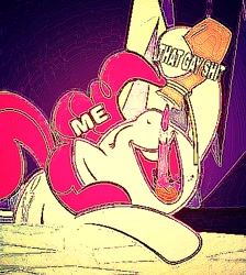 Size: 344x384 | Tagged: safe, edit, edited screencap, screencap, character:pinkie pie, episode:what about discord?, g4, my little pony: friendship is magic, cropped, deep fried meme, drinking, female, meme, my eyes, shitposting, solo, that gay shit