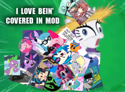 Size: 471x346 | Tagged: safe, edit, edited screencap, screencap, character:derpy hooves, character:dinky hooves, character:dj pon-3, character:indigo zap, character:pinkie pie, character:princess celestia, character:rarity, character:spike, character:trixie, character:twilight sparkle, character:vinyl scratch, character:white lightning, oc, oc:cold front, species:alicorn, species:bird, species:crow, species:donkey, species:dragon, species:earth pony, species:pegasus, species:pony, species:unicorn, derpibooru, episode:simple ways, g4, my little pony: friendship is magic, my little pony:equestria girls, country rarity, covered in mod, covered in mud, cropped, derp, derp face, doki doki literature club, faec, female, frown, glasses, i love being covered in mud, lamp, looking at you, male, mare, meme, meta, moderator, monika, op was banned for this post, open mouth, pun, rarihick, site related, text, the lone lampman, wat, wide eyes