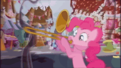 Size: 1280x720 | Tagged: safe, edit, edited screencap, screencap, character:fluttershy, character:pinkie pie, character:rainbow dash, character:rarity, character:twilight sparkle, species:earth pony, species:pegasus, species:pony, species:unicorn, episode:a bird in the hoof, episode:feeling pinkie keen, episode:friendship is magic, episode:swarm of the century, g4, my little pony: friendship is magic, animated, gekisou sentai carranger, hummingbird, laughing, select your carranger, singing, sound, trombone, webm, youtube link, ytpmv