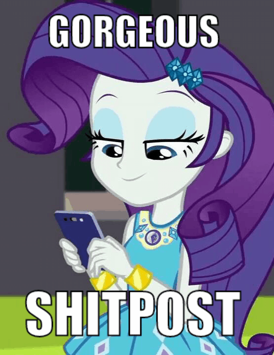 Size: 555x720 | Tagged: safe, edit, edited screencap, screencap, character:rarity, episode:text support, g4, my little pony: equestria girls, my little pony:equestria girls, animated, cellphone, cropped, female, gif, image macro, meme, phone, shitposting, smartphone, solo, text, text support: rarity