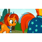 Size: 150x148 | Tagged: safe, edit, edited screencap, screencap, character:stellar flare, character:sunburst, episode:the parent map, g4, animated, assisted exposure, cutie mark, female, gif, glowing cutie mark, low quality, magic, male, milf, mother, mother and son, nostalgia critic, picture for breezies, telekinesis, you know for kids
