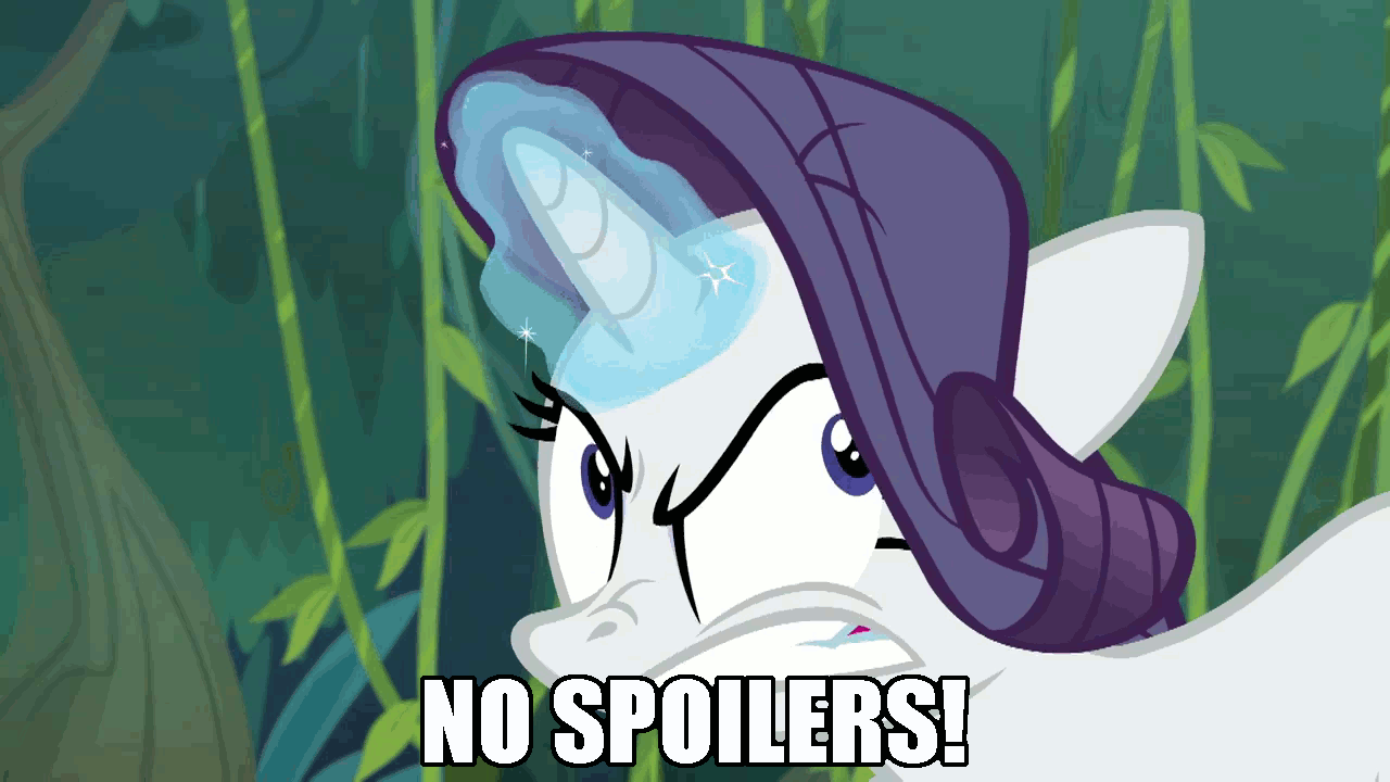 Size: 1280x720 | Tagged: safe, edit, edited screencap, screencap, character:mean rarity, species:pony, species:unicorn, episode:the mean 6, g4, my little pony: friendship is magic, animated, clone, glowing horn, greedity, image macro, magic, meme, yelling