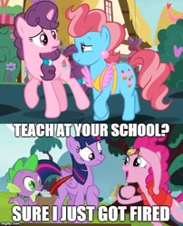 Size: 500x620 | Tagged: safe, edit, edited screencap, screencap, character:cup cake, character:pinkie pie, character:spike, character:sugar belle, character:twilight sparkle, character:twilight sparkle (alicorn), species:alicorn, species:pony, episode:the break up break down, episode:what about discord?, g4, my little pony: friendship is magic, quill