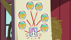 Size: 1279x720 | Tagged: safe, edit, edited screencap, screencap, character:snails, character:sweetie belle, episode:the break up break down, chart, female, male, shellbelle, shipping, shipping chart, straight, sweetiesnails