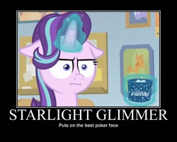 Size: 750x600 | Tagged: safe, edit, edited screencap, screencap, character:starlight glimmer, episode:marks for effort, g4, my little pony: friendship is magic, :i, empathy cocoa, faec, female, i mean i see, motivational poster, solo