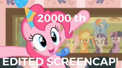 Size: 1280x720 | Tagged: safe, edit, edited screencap, screencap, character:applejack, character:fluttershy, character:pinkie pie, character:rainbow dash, character:rarity, character:twilight sparkle, episode:baby cakes, g4, my little pony: friendship is magic, caption, mane six, milestone