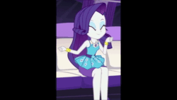 Size: 1280x720 | Tagged: safe, edit, edited screencap, screencap, character:rarity, episode:driving miss shimmer, g4, my little pony: equestria girls, my little pony:equestria girls, animated, bracelet, cropped, cute, dancing, dancity, driving miss shimmer: rarity, female, jewelry, limousine, music, party soft, raribetes, solo, sound, webm