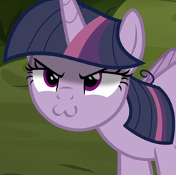 Size: 1600x1594 | Tagged: safe, edit, edited screencap, screencap, character:mean twilight sparkle, species:alicorn, species:pony, episode:the mean 6, g4, my little pony: friendship is magic, :3, >:3, clone, cropped