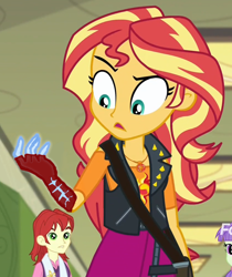 Size: 840x1000 | Tagged: safe, edit, edited screencap, screencap, character:nolan north, character:starlight, character:sunset shimmer, equestria girls:forgotten friendship, g4, my little pony: equestria girls, my little pony:equestria girls, cropped, devil bringer, devil may cry, devil may cry 4, discovery family logo, meme, nero (devil may cry), nolan north, starlight, sunset holding things