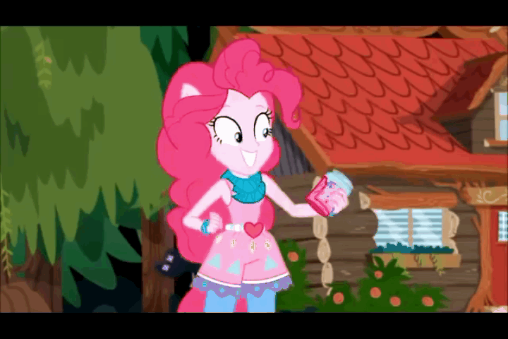 Size: 720x480 | Tagged: safe, edit, edited screencap, screencap, character:pinkie pie, equestria girls:legend of everfree, g4, my little pony: equestria girls, my little pony:equestria girls, animated, bowser, crossover, gif, king koopa, super mario bros. 3, the adventures of super mario bros. 3