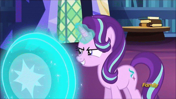 Size: 600x338 | Tagged: safe, edit, edited screencap, screencap, character:starlight glimmer, character:twilight sparkle, character:twilight sparkle (alicorn), species:alicorn, species:pony, species:unicorn, episode:every little thing she does, g4, my little pony: friendship is magic, animated, ash, blast, dark comedy, death, duo, explosion, female, force field, incineration, magic, magic beam, magic blast, mare, shocked