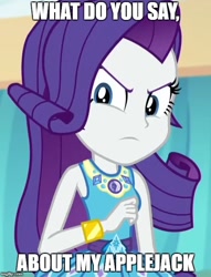 Size: 500x654 | Tagged: safe, edit, edited screencap, screencap, character:rarity, equestria girls:rollercoaster of friendship, g4, my little pony: equestria girls, my little pony:equestria girls, angry, cropped, geode of shielding, meme