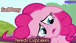 Size: 825x464 | Tagged: safe, edit, edited screencap, screencap, character:pinkie pie, species:earth pony, species:pony, episode:too many pinkie pies, g4, my little pony: friendship is magic, female, mare, sad pony, solo, table