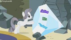 Size: 1280x720 | Tagged: safe, edit, edited screencap, screencap, character:rarity, character:tom, species:pony, episode:the return of harmony, g4, my little pony: friendship is magic, diamond, discorded, female, mare, solo